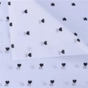 Set 10 bucăți hârtie de ambalare albă transparentă cu inimioare colorate 50x70 cm foi hârtie decorativă pentru ambalarea cadourilor flori 1