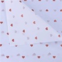 Set 10 bucăți hârtie de ambalare albă transparentă cu inimioare colorate 50x70 cm foi hârtie decorativă pentru ambalarea cadourilor flori 3