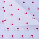 Set 10 bucăți hârtie de ambalare albă transparentă cu inimioare colorate 50x70 cm foi hârtie decorativă pentru ambalarea cadourilor flori 2