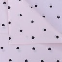 Set 10 bucăți hârtie de ambalat transparentă roz deschis cu inimioare colorate 50x70 cm arcuri hârtie decorativă pentru ambalarea cadourilor flori 1
