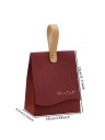 Set 10 bucăți pungă de cadou cu mânere 13 × 10 × 6,5 cm realizare din hârtie cu clapetă închidere cu buton ambalare cadouri 4
