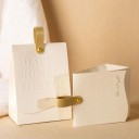Set 10 bucăți pungă de cadou cu mânere 13 × 10 × 6,5 cm realizare din hârtie cu clapetă închidere cu buton ambalare cadouri 6