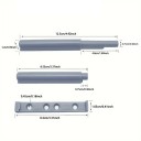 Set 10 Stück Drucköffnungsmechanismus 12,5 x 1,05 x 1 cm Verstecktes griffloses Schließen von Türen und Schubladen 2