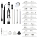 Set 115v1 șurubelniță precisă cu mâner magnetic, arbore flexibil, unelte pentru repararea electronicelor, telefoanelor și laptopurilor 2