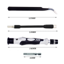 Set 115v1 șurubelniță precisă cu mâner magnetic, arbore flexibil, unelte pentru repararea electronicelor, telefoanelor și laptopurilor 5