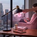 Set 2 bucăți de becuri LED colorate E27 249 lm 220 V Bulb rotund 7 x 4,5 cm Cu bază cu filet Potrivit pentru lămpi, ghirlande și socluri suspendate 12