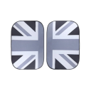 Set 2 bucăți parasolare pentru feronerie Mini Cooper 50x70 cm Steagul britanic Protecție UV Izolație termică Instalare ușoară 6