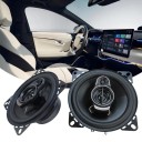 Set 2 Stück Auto-Lautsprecher 10 cm 3-Wege koaxial 4 Ω 560 W max 12–24 V Empfindlichkeit 92 dB Gitter 2