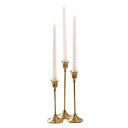 Set 3 bucăți suporturi pentru lumânări 2,2 x 6,5 x 16/18/21 cm Suport modular din metal ușor din aliaj de aluminiu Decor elegant pentru masă în gospodărie 4