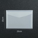 Set 50 de bucăți de plicuri transparente 23 x 16 cm hârtie semitransparentă cu clapetă autocolantă plicuri pentru felicitări invitații 3