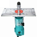 Set aluminium graveerfreesplank 26 x 13 x 3,5 cm met inzetringen en schroeven voor schaafmachine Voorbereiding timmerwerkplaats 3