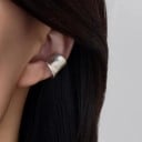 Set aus 2 Ohrclips ohne Piercing Breite gewellte und doppelte Ohrclips in C-Form für den täglichen Gebrauch 8