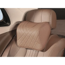 Set aus Lendenstütze und Nackenstütze für das Auto, Memory-Schaum, Kunstleder, Ergonomische Unterstützung für Rücken und Kopf, Komfortables 7