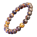 Set aus natürlichem Feuersteinarmband und Herzstein Luminiszierend handgefertigt elastisch Symbolische Accessoires 2