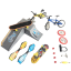 Set aus Rampe, Mini-Skateboard und Fahrrad Z326 4