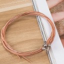 Set aus sechs metallischen Saiten für klassische und akustische Gitarren Ersatzsaiten mit klarem Klang und langer Lebensdauer Zubehör für Gitarristen 2