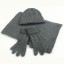 Set aus Wintermütze und Schal für Damen mit Handschuhe 1