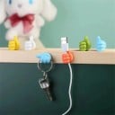 Set aus zwei selbstklebenden Halterungen für Kabel, Brillen und kleine Gegenstände für Auto und Haushalt in Form einer Hand mit Daumen 11