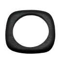 Set av damarmband i trä med fast form diameter 6,5 cm naturligt trä släta armband för lager på lager och vardagligt bruk 3