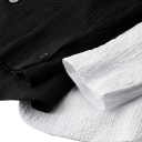 Set bărbaresc Saco și pantaloni cu talie elastică și șnur de strângere Material din poliester cu structură fină Pentru purtare zilnică și ocazii sociale 3