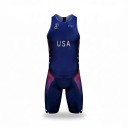 Set ciclism bărbați Tricou fără mâneci și pantaloni scurți Material elastic 80 % poliester și 20 % spandex Albastru închis cu stele și dungi roz 1