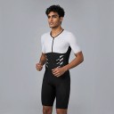 Set Ciclismo Uomo Maglia a Manica Corta e Pantaloni Corti Zip Frontale Materiale Elastico 80 % Poliestere e 20 % Spandex 6