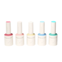 Set colorat vegan de lacuri gel pentru unghii 5×10 ml fără HEMA TPO Pensulă rotundă Consistență moale UV LED 7