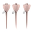 Set colorato di 3 pezzi di irrigatori automatici per vasi con regolazione del flusso per bottiglie di plastica 4