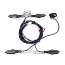 Set complet de semnalizatoare LED pentru biciclete electrice 48 V și 60 V 4 bucăți Semnalizare dinamică Comutator pe ghidon Clema de 32 mm 1