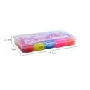 Set creativ pentru fabricarea bijuteriilor 17,5 × 10 × 2,5 cm 15 compartimente Elastic colorat Cauciuc și plastic Cu accesorii pentru brățări, coliere 2