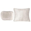 Set cuscino per il collo e supporto lombare per auto ergonomico morbido supporto per schiena e testa accessorio universale per seggiolino auto viaggi 2