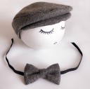 Set da fotografo per bambino con cappello e papillon 3