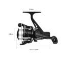 Set da pesca Lixada con canna telescopica da 2,1 m e mulinello in fibra di vetro ABS inox nero completo per la pesca 3