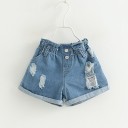 Set da ragazza - Canotta con fiori e pantaloni corti - Bianca 2