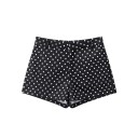 Set damă pulover și pantaloni scurți cu model cu buline din poliester Guler înalt cu șnur de strângere Mâneci lungi Croială lejeră Îmbrăcăminte pentru acasă și afară 15
