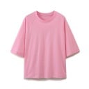 Set damă tricou și pantaloni Croi liber Mâneci scurte Decolteu rotund Pantaloni largi Șnur de strângere în talie Poliester Pentru timp liber 4