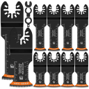 Set de 10 bucăți lame de ferăstrău oscilante 34 mm și 31 mm dinți japonezi oțel cu conținut ridicat de carbon instrument multifuncțional pentru tăierea lemnului și metalului 1