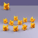 Set de 10 figurine mini pisici Decorațiuni din rășină pentru mini grădini, ghivece, acvarii sau creație creativă 2