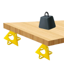 Set de 10 mini șevalete piramidale 5,5 x 5 cm Suporturi pentru pictură pe pânză și uși Suporturi triunghiulare multifuncționale 5