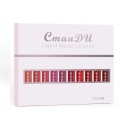Set de 10 rujuri mate din catifea Rezistent la apă cu efect de lungă durată Gloss pentru buze Textură mătăsoasă Culori intense fără lipire Aplicare ușoară 1