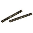 Set de 10 seturi de blocuri acrilice pentru expunerea prețurilor 3,3 x 5,6 mm mini blocuri numerice pentru etichetarea prețurilor 6