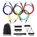 Set de 11 benzi de rezistență colorate cu mânere și accesorii pentru exerciții acasă și antrenament de forță 2