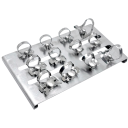 Set de 12 bucăți cleme dentare endodontice cleme pentru kofferdam din oțel inoxidabil suporturi stomatologice pentru fixarea kofferdamului 1