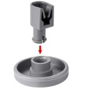 Set de 12 rotițe pentru mașina de spălat vase 4 x 4 x 2,9 cm Coșul inferior Compatibil AEG Electrolux Favorit Zanussi Piesă de schimb 2