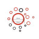 Set de 15 bucăți de inele de etanșare din silicon pentru aparat de cafea Garnituri de schimb pentru mașină de espresso Inele rezistente pentru capsule de cafea 2