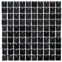 Set de 18 bucăți de panouri de perete negre cu paiete strălucitoare 30x30 cm Fundal decorativ 90x180 cm pentru nunți, aniversări, petreceri și decorațiuni de Crăciun 1