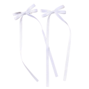 Set de 2 agrafe de păr cu fundă dublă Agrafe cu fundă elegante Accesoriu de păr elegant pentru fete femei coafură la modă prindere moale și fermă 7