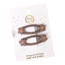 Set de 2 agrafe de par pentru copii cu flori Accesorii de par dragute Agrafe decorative Motiv floral Coafuri pentru fete Aspect elegant Confort de purtat 5