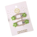 Set de 2 agrafe de par pentru copii cu flori Accesorii de par dragute Agrafe decorative Motiv floral Coafuri pentru fete Aspect elegant Confort de purtat 6