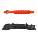 Set de 2 buc. Ciocan de siguranță de salvare 17,5x6,3 cm Cuțit curea 2 în 1 Ciocan pentru spargerea sticlei de urgență ABS Oțel carbon Instrument pentru mașină 3